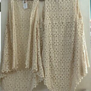 Adora lace ivory vest